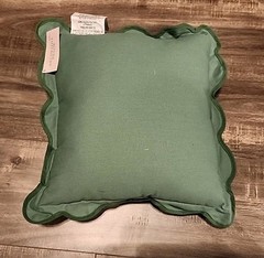 Green Square With Simple Ruffle Pillow Target Bullseye Playground BNWT