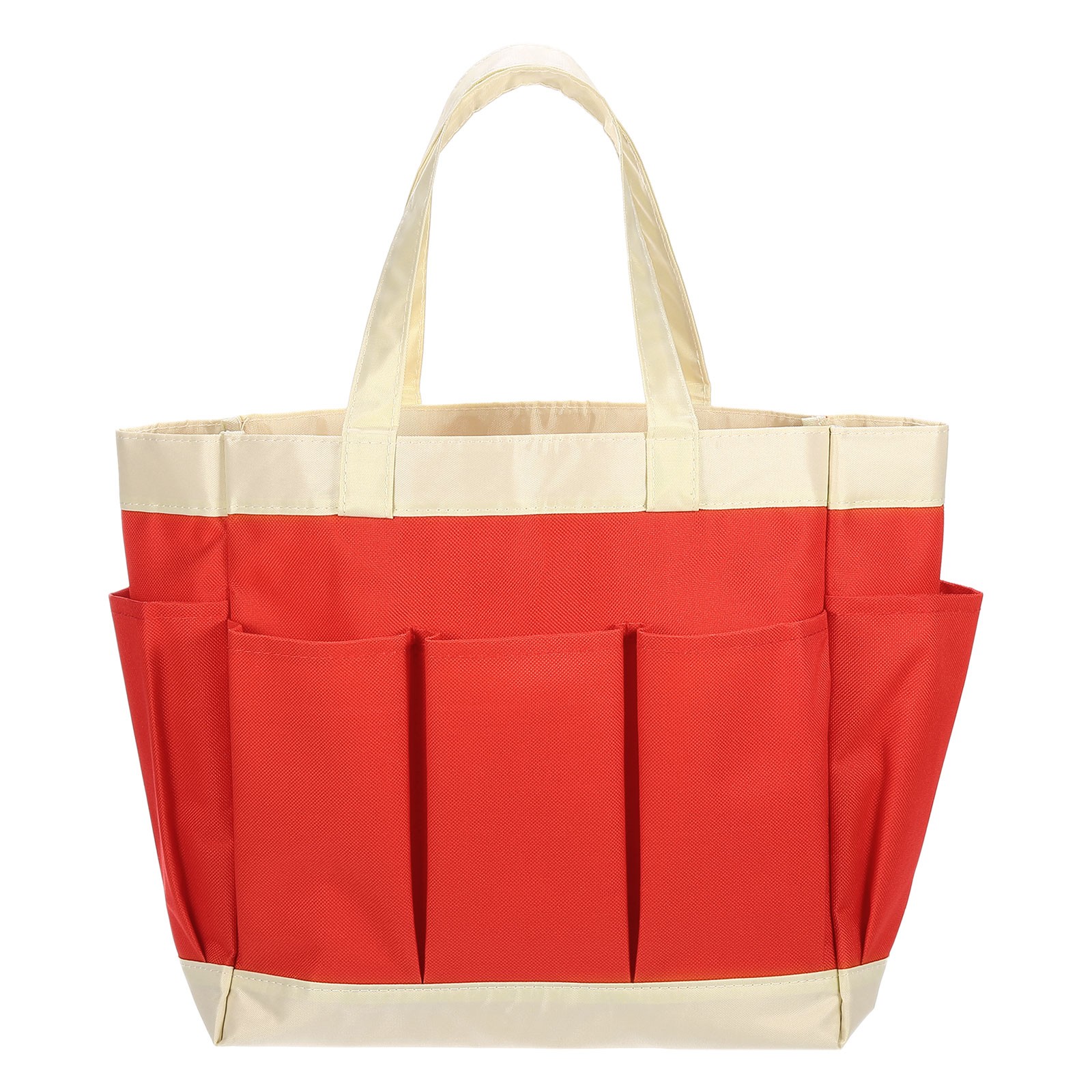 Garden Tool Bag 28.5cm x 13cm x 28cm Oxford with Pockets, Orange-Red gallery