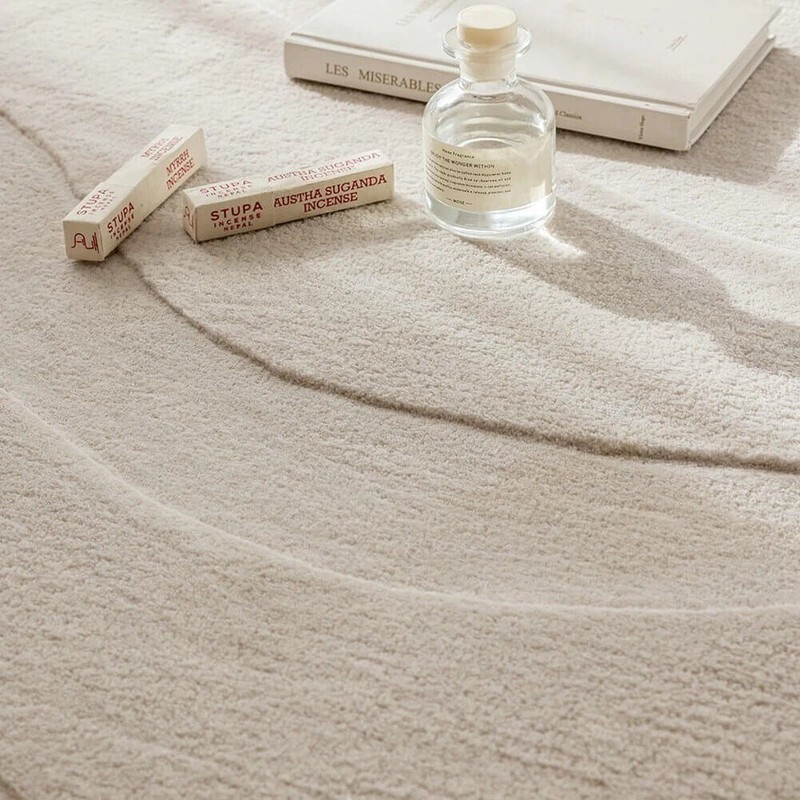 Canyon irregular White Hand-Tufted Wool Handmade Area Rug Carpet for any Room gallery