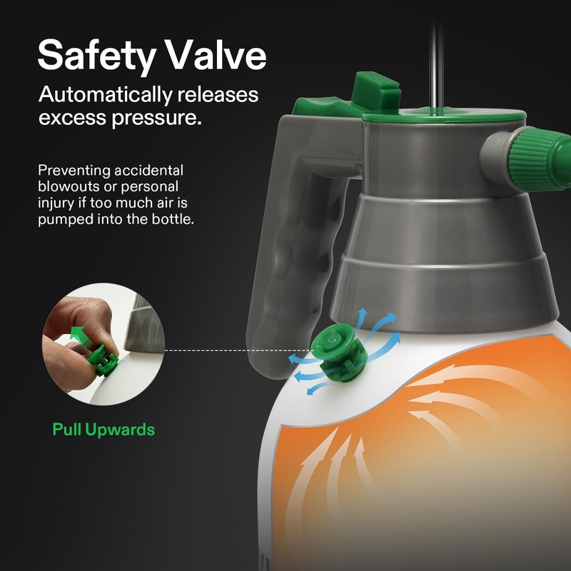 VIVOSUN 1L Handheld Garden Pump Sprayer Extended Spray Rod Garden Watering Pump gallery