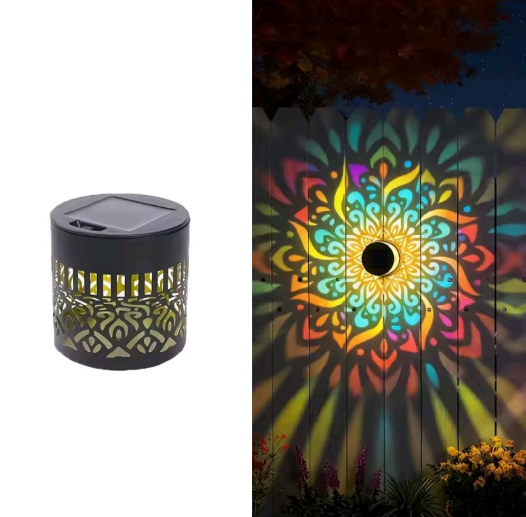 Outdoor Wall Light Garden Decoration Landscape Solar Mandala Projector Exclusive gallery