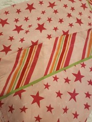 RARE Y2K Hannah Montana Flat Twin Sheet Disney Miley Cyrus Stars Stripes Pink