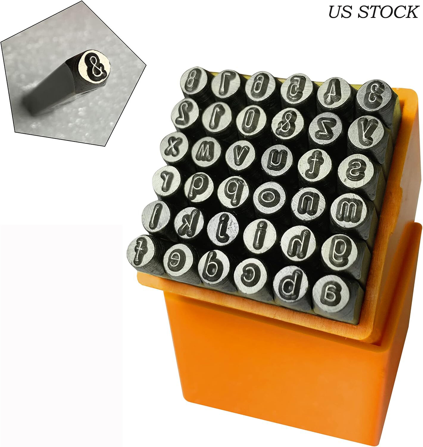 3mm Number and Letter Stamp Set 36 PCS Industrial Grade Lowercase Letters Punch gallery