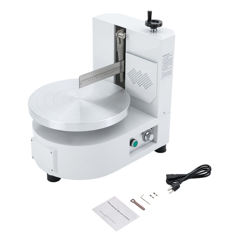 4-12inch Cake Cream Coating Machine Cake Decoration Cream Spreading 110V gallery