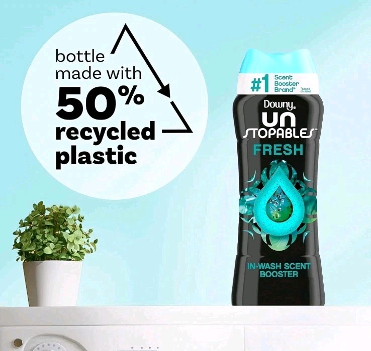 Downy Unstopables In Wash Scent Booster Beads, Fresh Scent, 24 oz Laundry Beads gallery