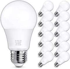 12-Pack A19 LED Light Bulbs, 100 Watt Equivalent LED Bulb, 5000K Daylight White,