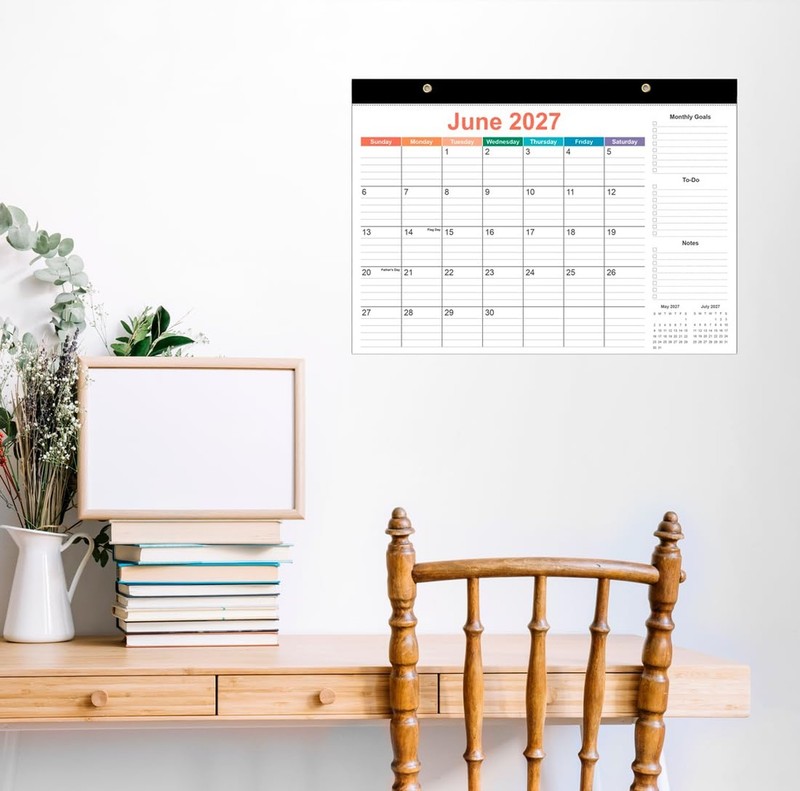 2026-2027 Desk Calendar - 18 Months Calendar from July 2026 to June 2027, Des... gallery