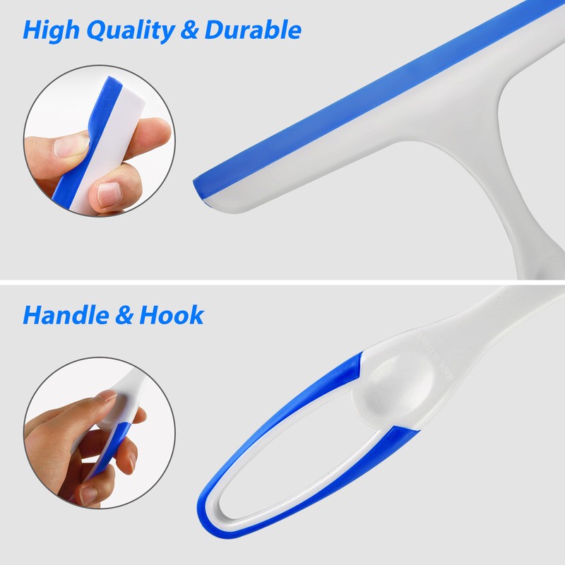 2x Window Mirror Car Windshield Squeegee Shower Glass Wiper Kitchen House Clean gallery