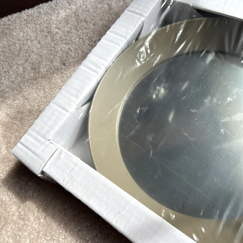 Ikea Langesund Round Wall Mounted Mirror 9 7/8" / 25cm Vintage 1999 New Sealed gallery