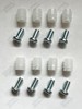 Ikea Plastic sleeve and screw, Part # 105163, 102267 (8 pack) - NEW USA shipped gallery
