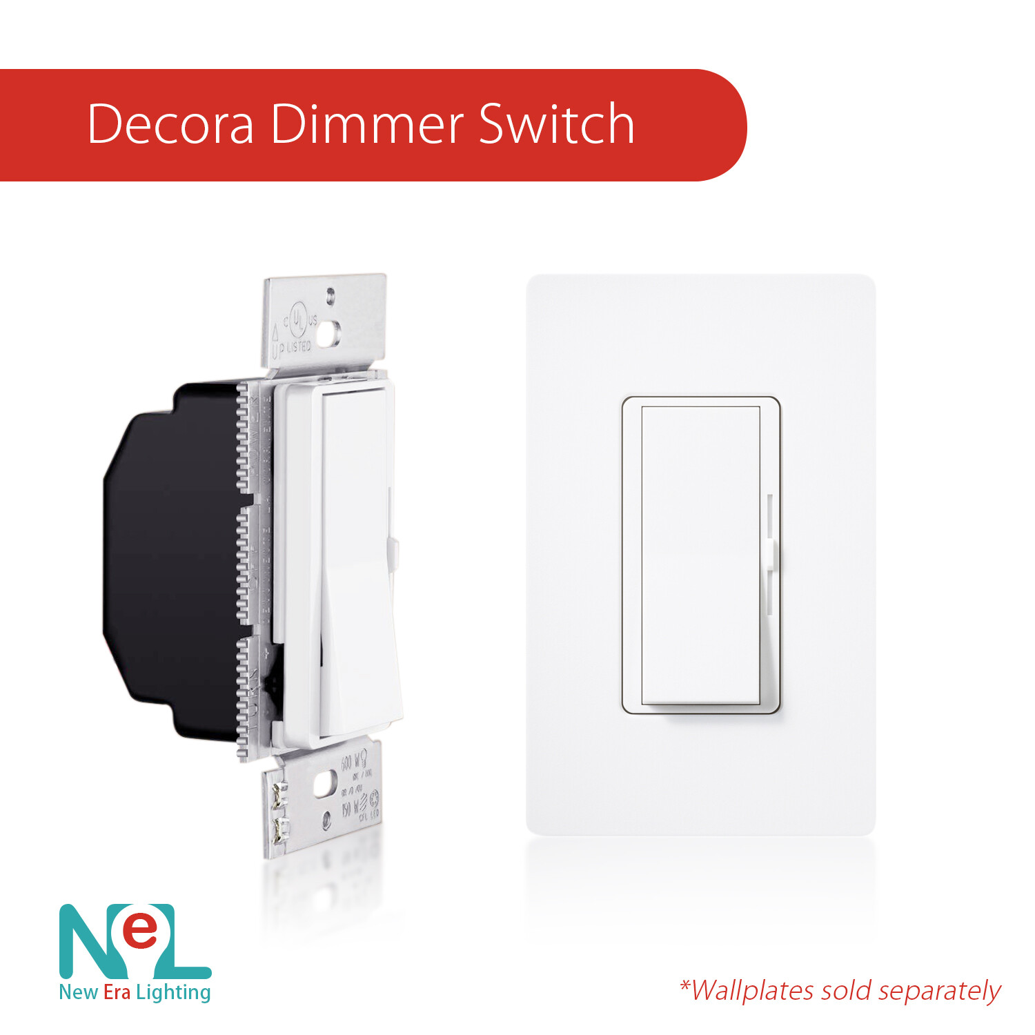LED Decora Rocker Dimmer, Single & 3-Way Switch, CFL 600W / LED 150W gallery