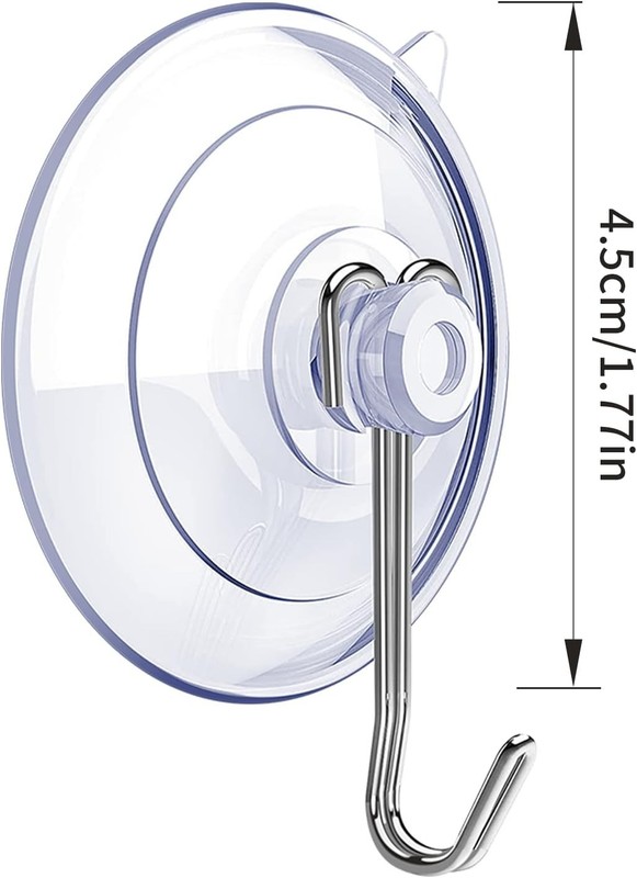 15 PCS Clear Suction Cup Hooks for Effortless Home Organization gallery