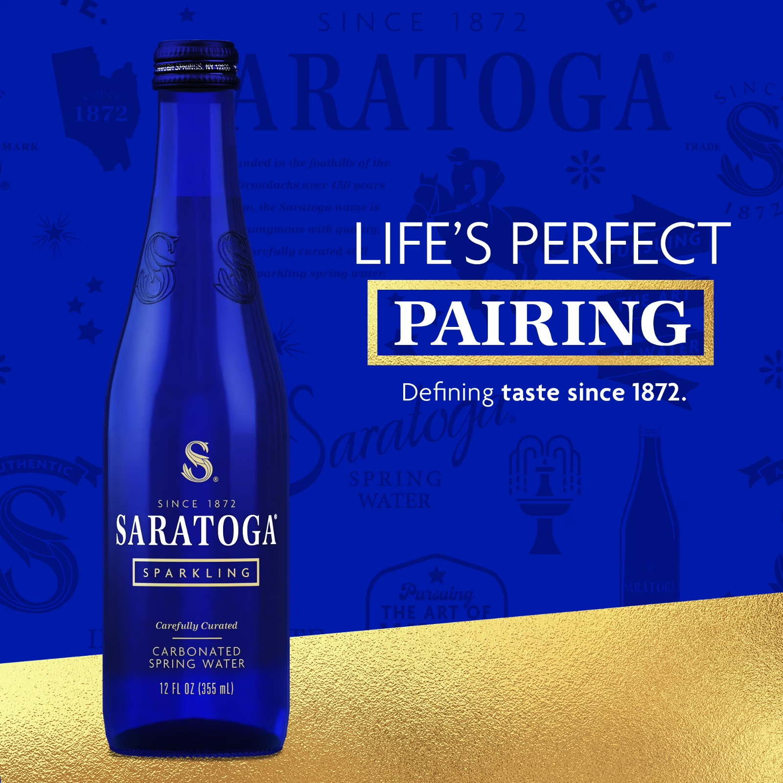 Saratoga Sparkling Spring Water, 12 fl oz, 12 Pack Glass Bottles gallery