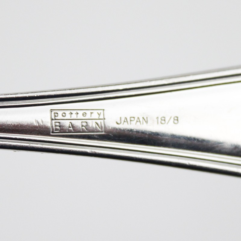 Pottery Barn Flatware PBN40 Pattern 18/8 SS Teaspoon 7" Rare HTF Pattern gallery