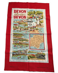 Devon Glorious Devon ( New Vintage Tea Towel )
