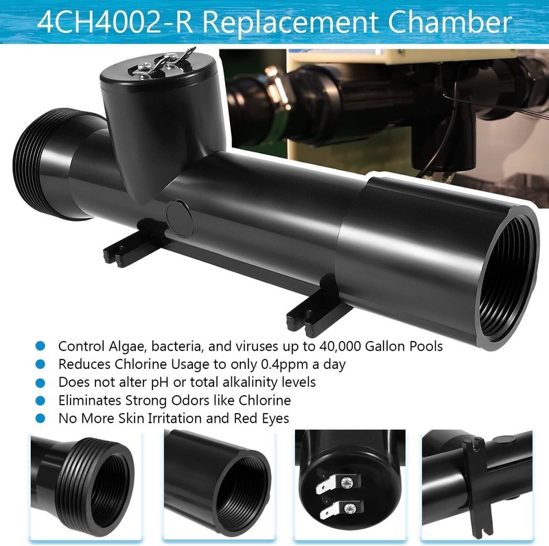 4CH4002R Power Ionizer Pool Replacement Chamber 460304 Ionizer Transformer Kit gallery