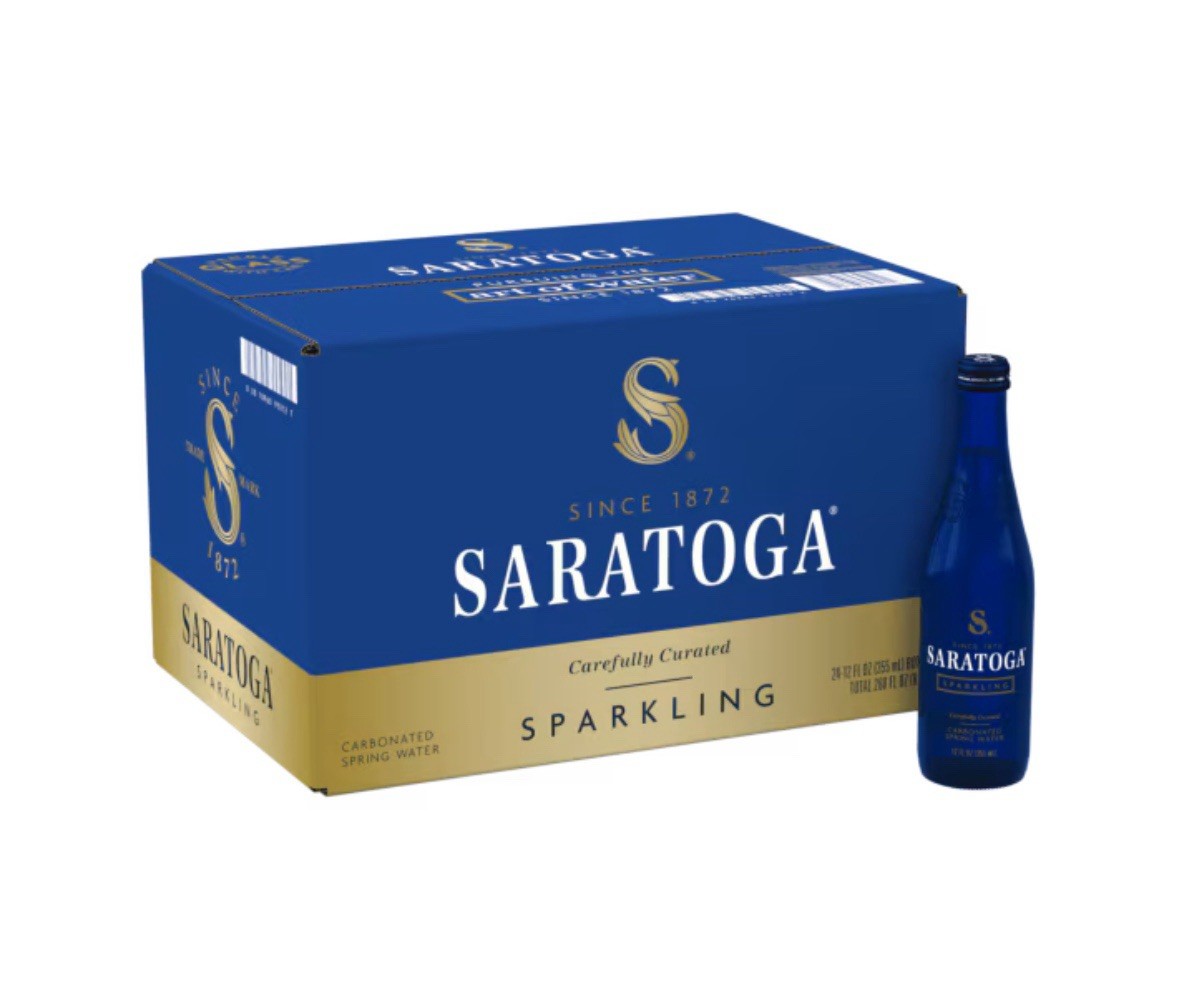 Saratoga® Sparkling Spring Water 12 Fl Oz Glass Bottle (24 Pack) gallery