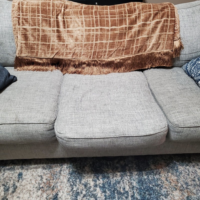 Brown Grid Pattern Throw Blanket Shawl Fringe Trim | Weighs 7.2 Lbs gallery