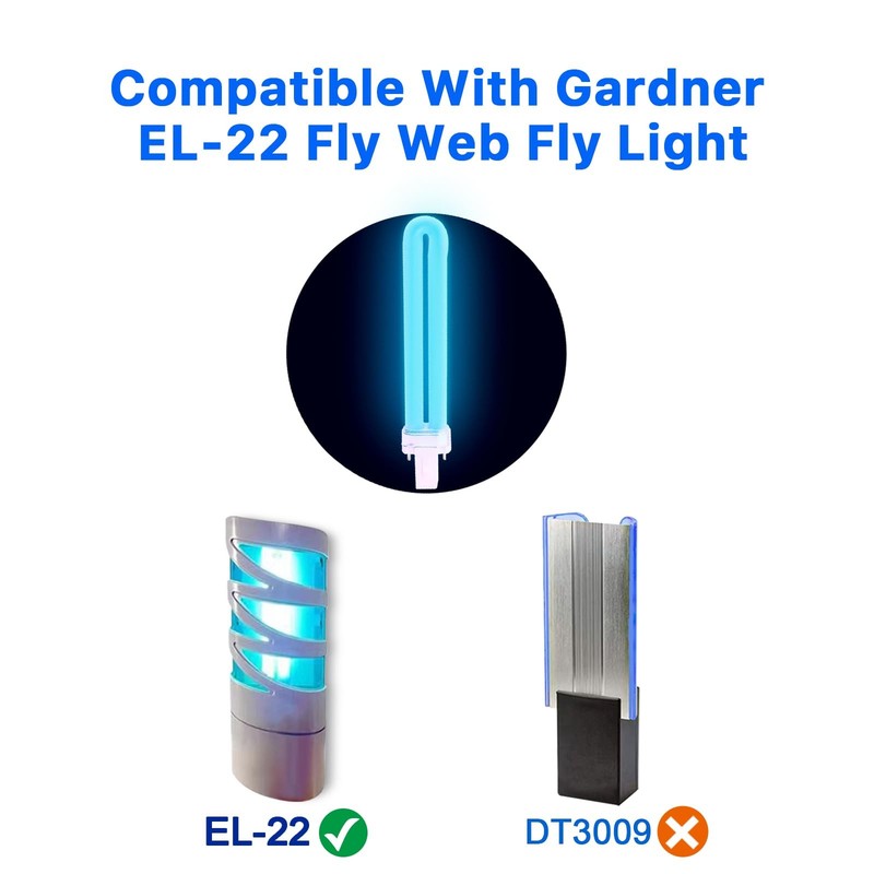9 Watts Fluorescent Bulb Compatible with FlyWeb Classic Fly Light EL 22, CFS ... gallery