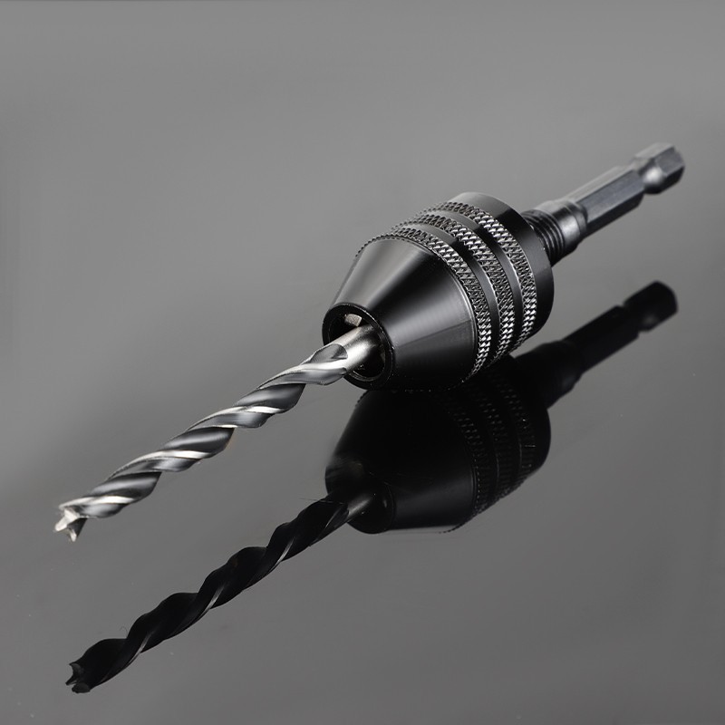 Keyless Drill Chuck Adapter Hex Shank Impact Driver Converter for Drill Bits gallery