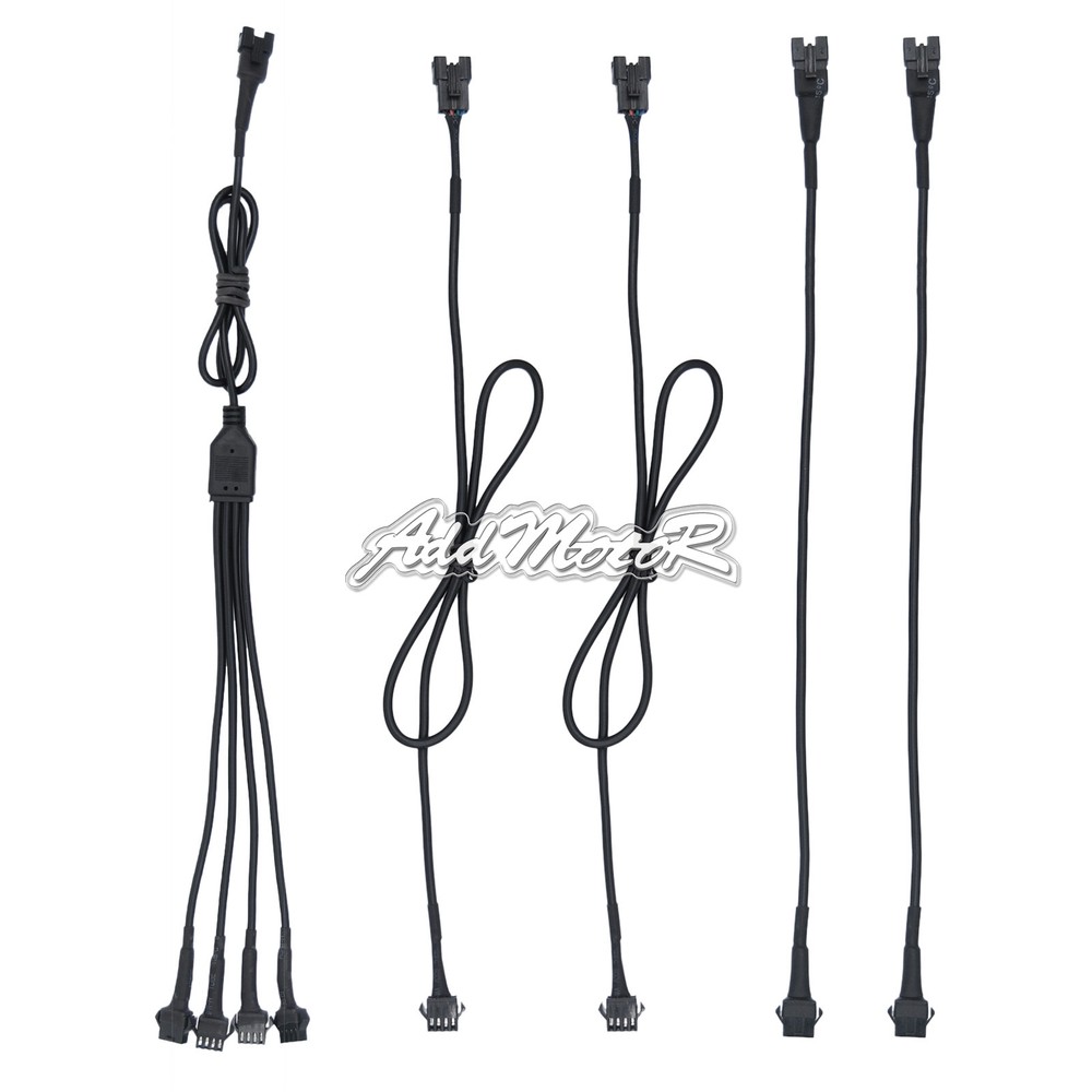 Extension Cable Wire Cord 1-4 Splitter Kits for Neon Light Strips Decor