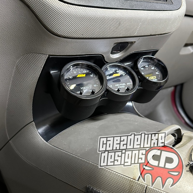 Triple gauge pod mount for 2002-2006 Acura RSX lower 12V cover trim bezel