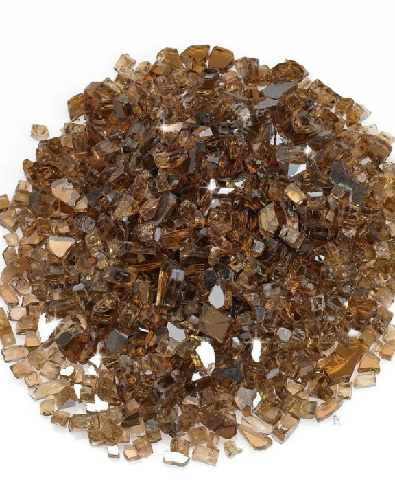 FIREGLASS COPPER AMBER 1/2" REFLECTIVE GLASS PICK YOU POUNDS NEW gallery