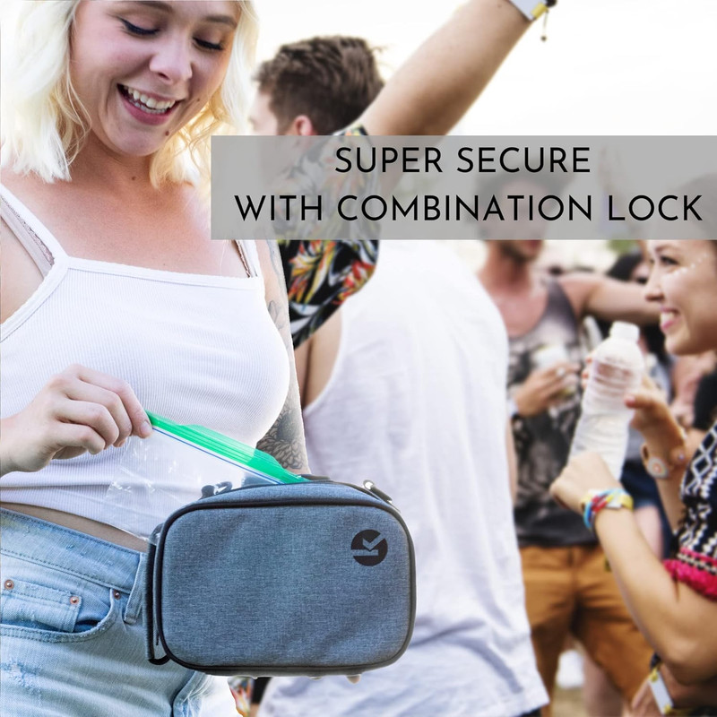 Discrete Smell Proof Odorless Bag with Easy Use Combination Lock - the Perfect S gallery