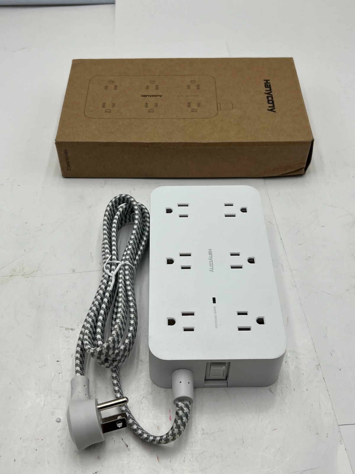 Hanycony HN12WUC2 Surge Protector Power Strip with USB 125V 60Hz 15A 1875W Max gallery
