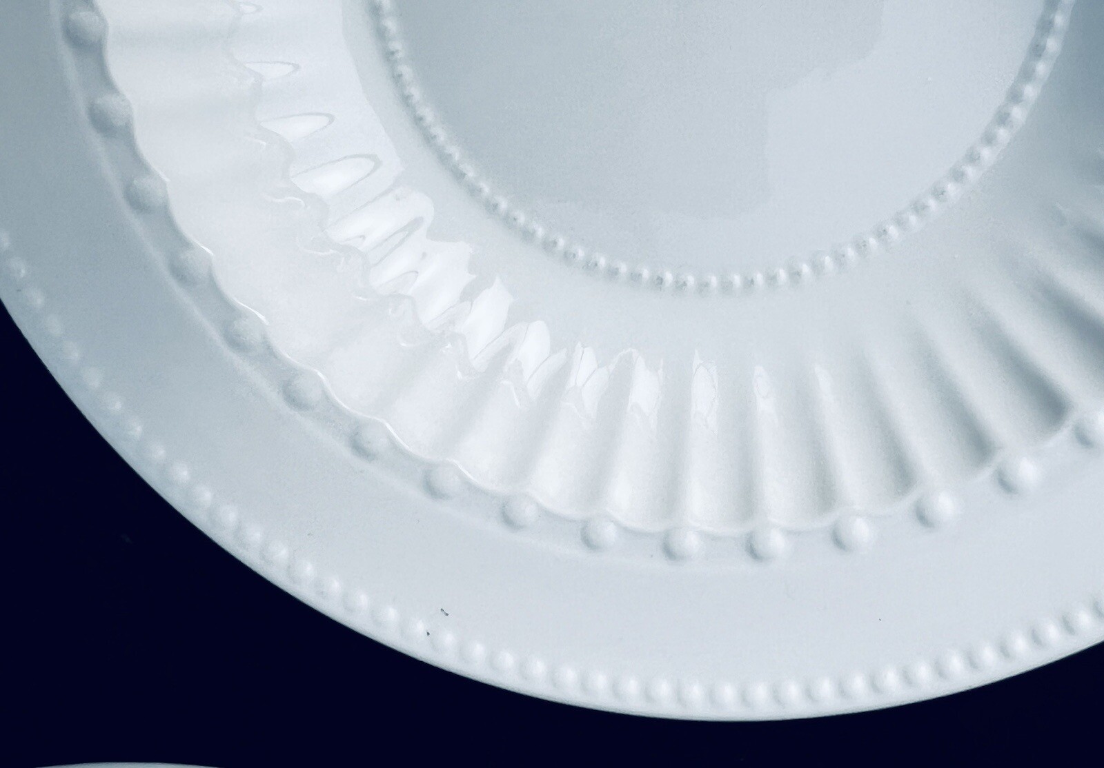 3 Over and Back Great Expectations White 9” Rimmed Soup Bowls Never Used gallery