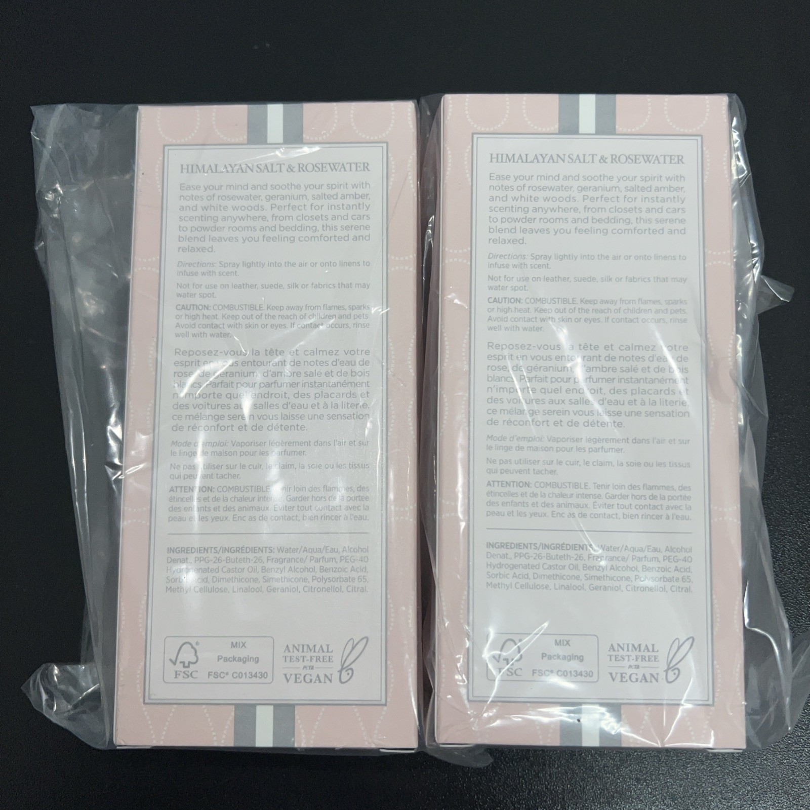 2 NEST Wellness Himalayan Salt & Rose Water Room & Linen Spray 3.4 oz 2 pack gallery