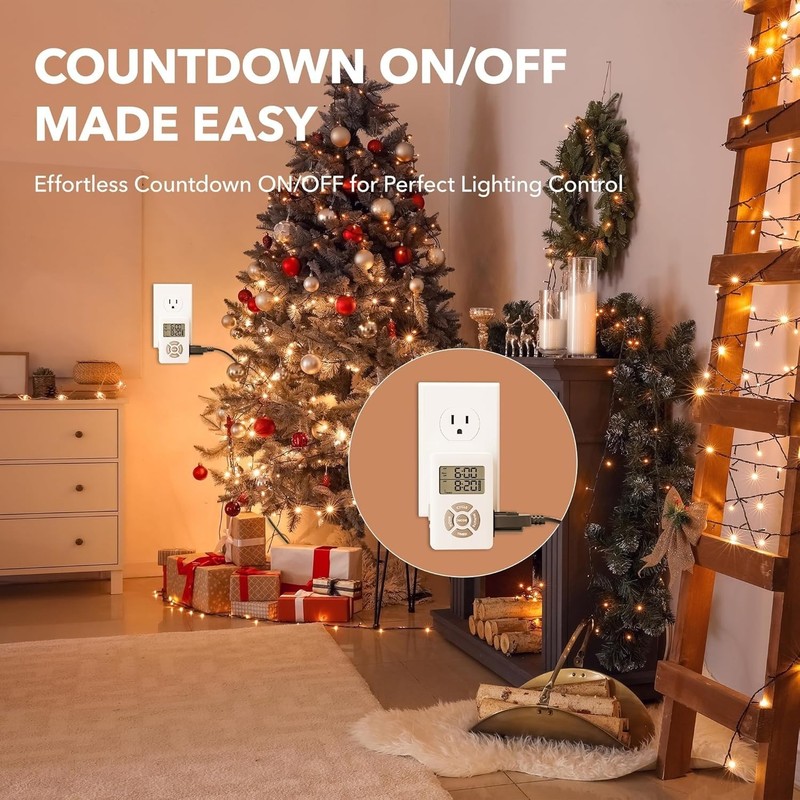 Compact Digital Timer with Repeat Cycle & Daily Scheduling for Smart Automation gallery