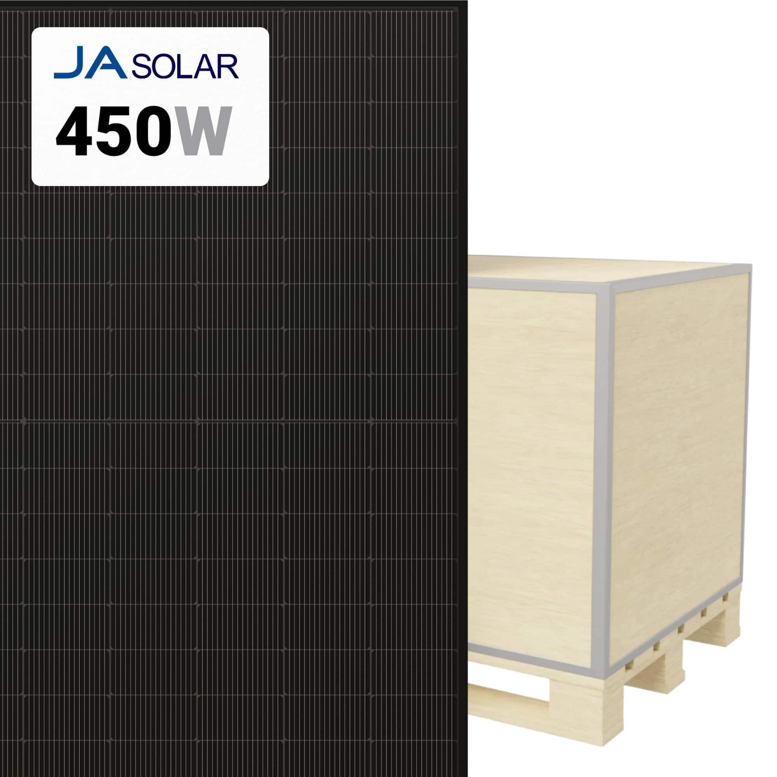 JA Solar 450W Solar Panel 108 Cell All-Black Bifacial JA-54D41-450LB gallery