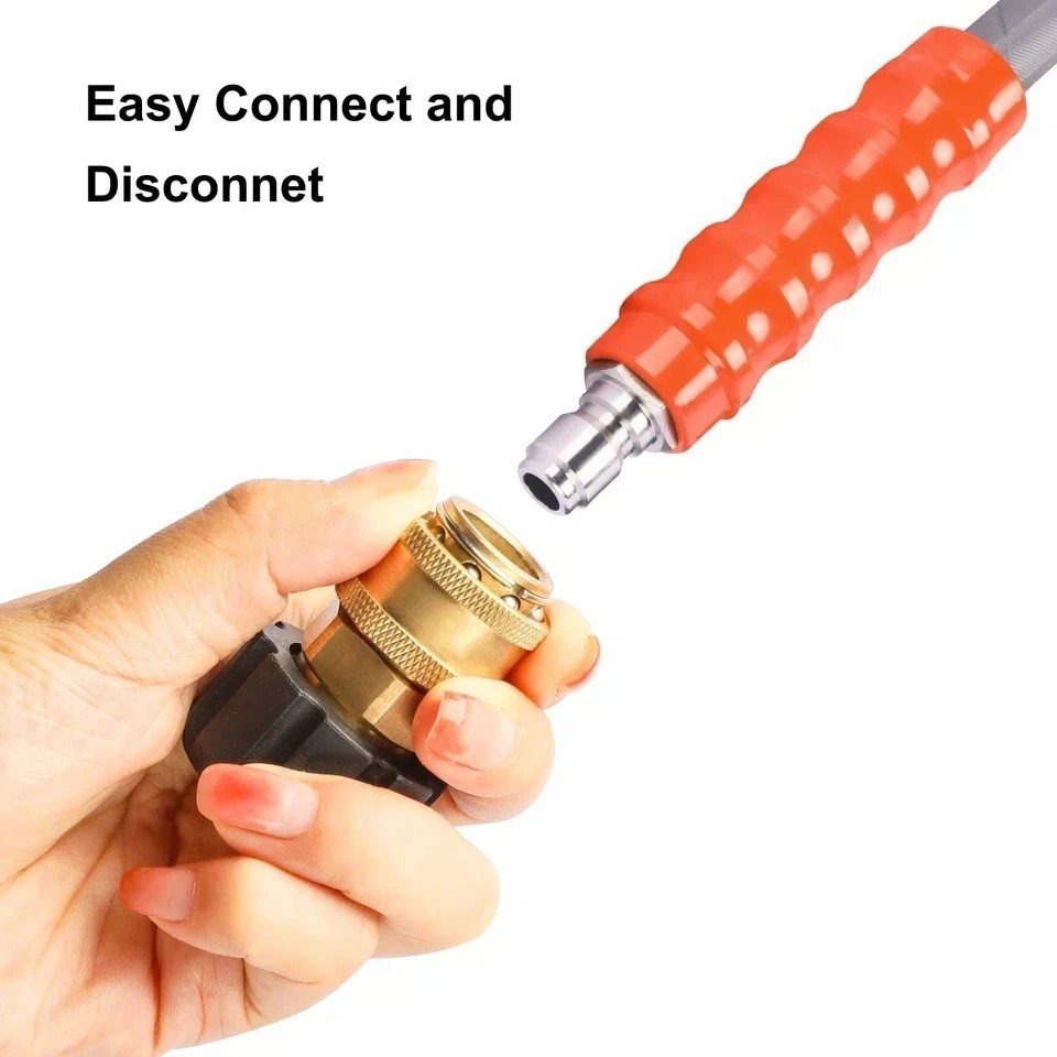 Pressure Washer Adapter Set M22 14mm to 3/8 Inch Quick Connect 4500 PSI gallery