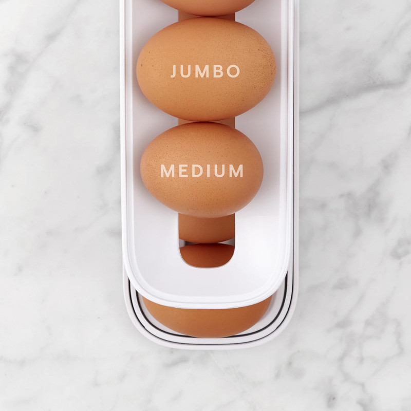 Rolldown™ Egg Dispenser, Space-Saving Rolling Eggs Dispenser and Organizer for R gallery