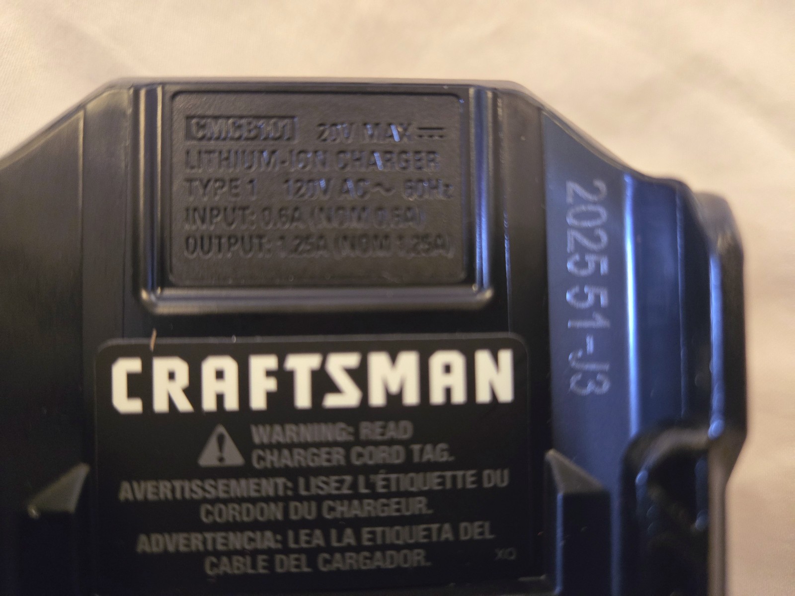 NEW Craftsman CMCB101 v20 20v Lithium-Ion Battery Charger - OEM Genuine gallery