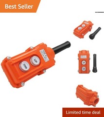 Rain-Proof Up-Down Push Button Switch for Hoists – Certified Control