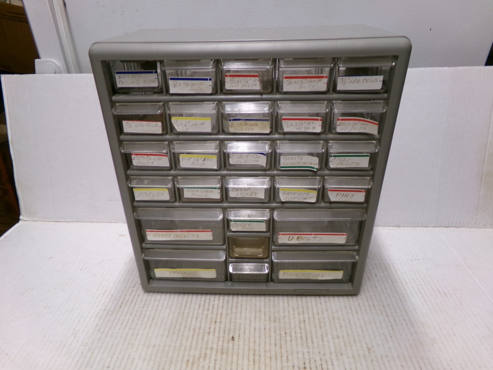 27 Drawer Plastic Parts Organizer Storage Cabinet Bin Hardware gallery