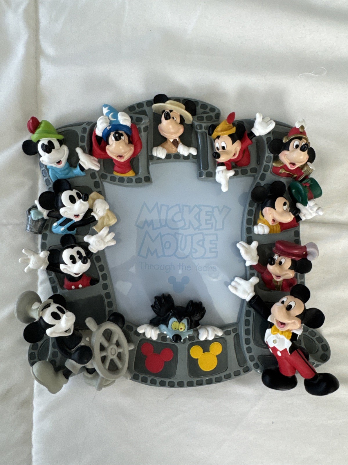 Disney Mickey Mouse Through the Years 3D Picture Frame Figurine Resin Photo gallery