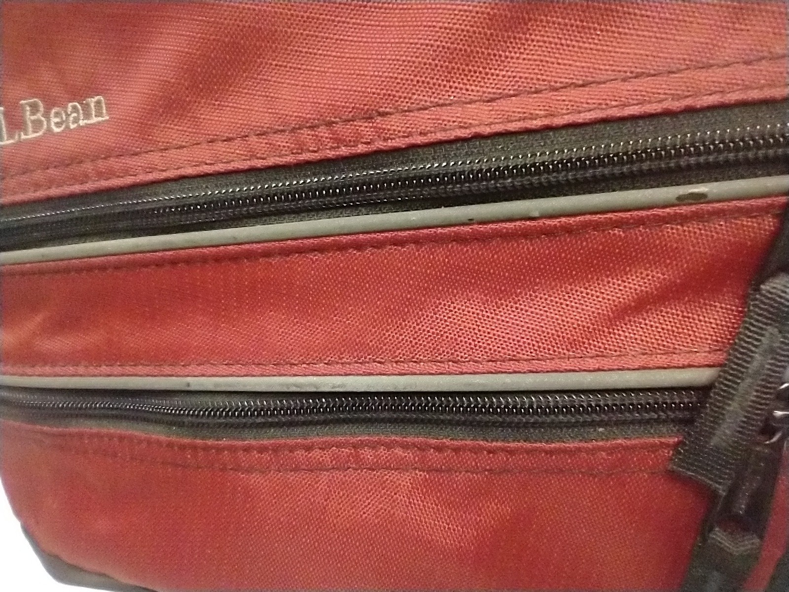 LL Bean Super Deluxe Large Book Pack Backpack, Red, Black, Gray, See Description 3