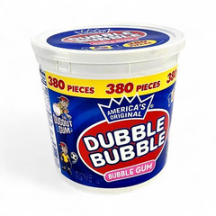 Dubble Bubble Original Bubble Gum Value Tub – 3.7lbs / 380 Pieces