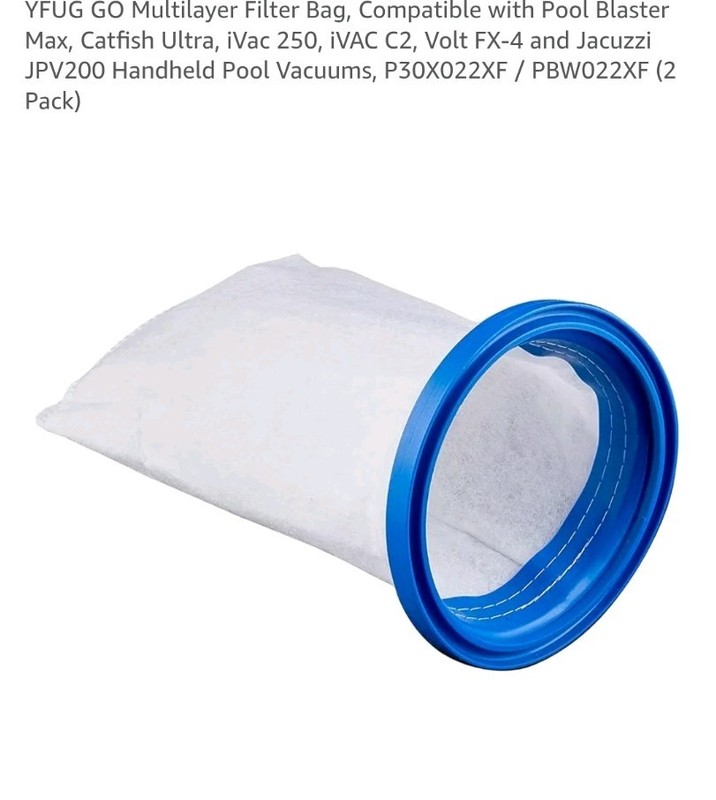 Pool Vacuum All Purpose Filter Bags Compatible with Pool Blaster Water Tech Max, gallery