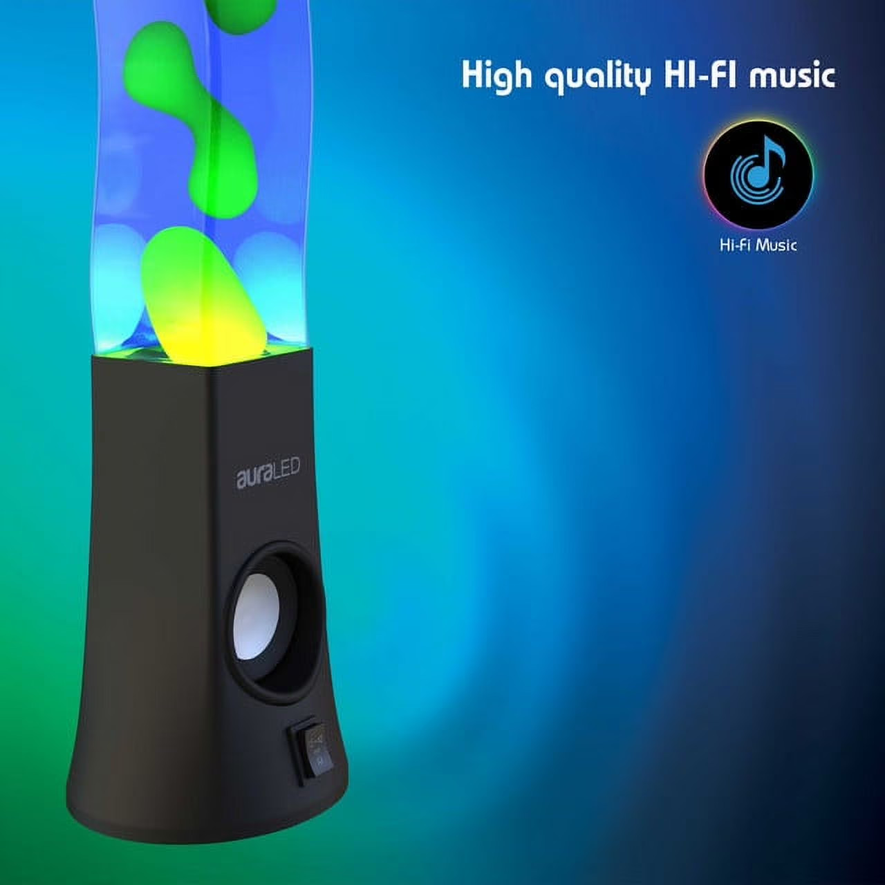 ColorFlow Hi-Fi Bluetooth Speaker Lamp Lava Wax Light Show 16.5in gallery