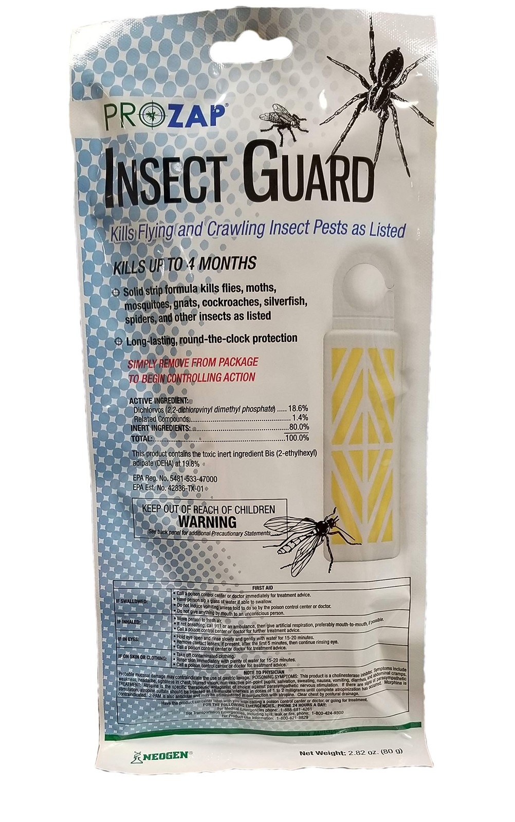 Prozap Insect Guard 80g gnats, mosquitoes, moths and various crawling insects gallery