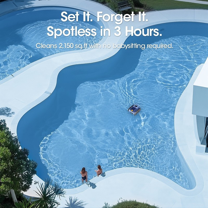 2026 Seauto Automatic Robotic Pool Vacuum Cleaner, Wall Climbing Scrubber Brush gallery