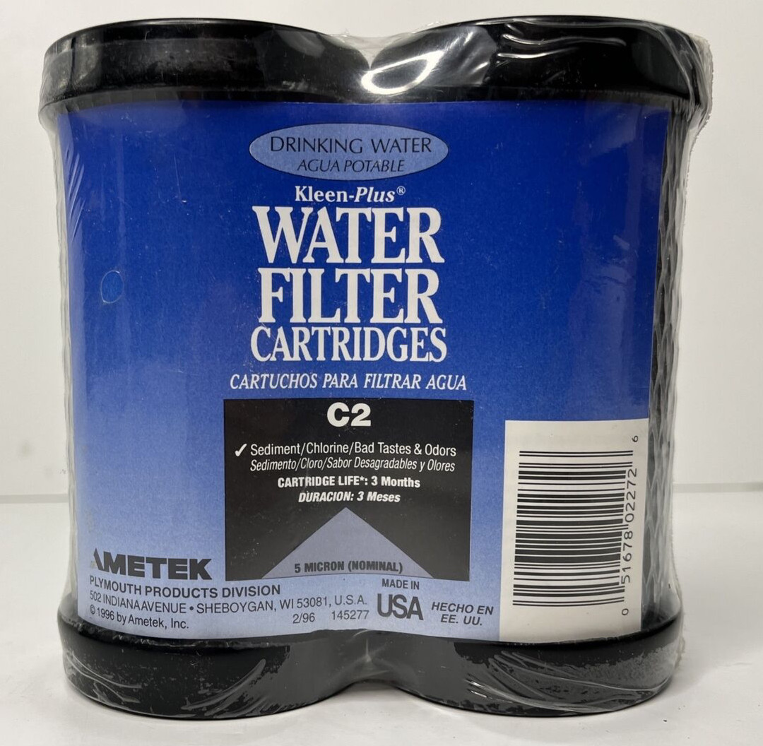 Klein-Plus C2 Drinking Water Filter Taste Odor Chlorine Sediment Pack of 2 New gallery