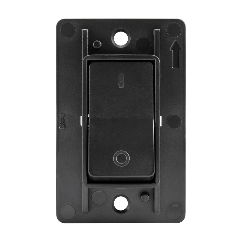 Modern Single SPST On-Off Switch with Bezel, 12-Volt, for RV, Trailer, Camper, w gallery