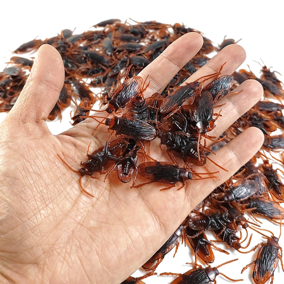 200PCS Realistic Fake Roaches Rubber Prank Toy Halloween Party Joke Gag Adult Ki gallery