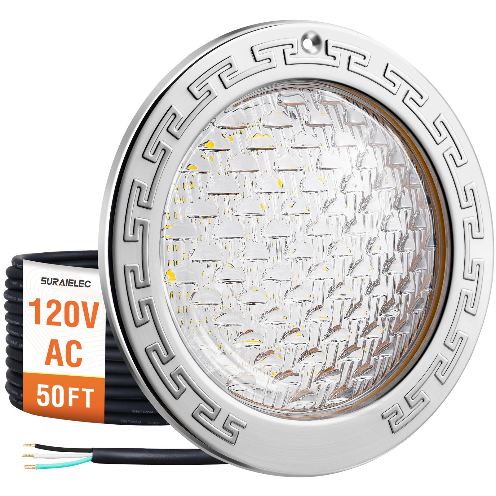 SURAIELEC Pool Lights for Inground Pool, 10 Inch 120V LED Underwater gallery
