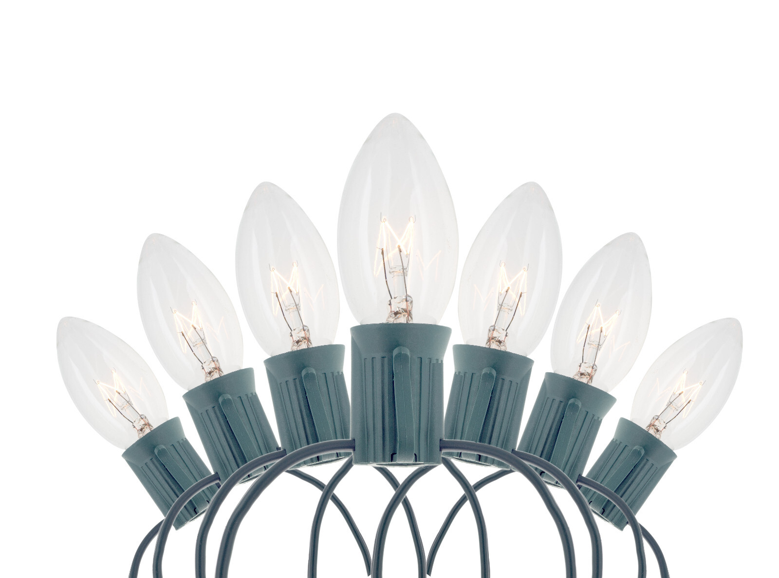 25 Ft Christmas Light String with Clear White C9 Light Bulbs for Indoor/Outdoor gallery